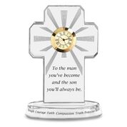 For My Blessed Son Crystal Desk Clock 6081 001 7 1
