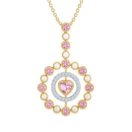 Love Embrace Birthstone Diamond Necklace 6928 0014 j october