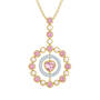 Love Embrace Birthstone Diamond Necklace 6928 0014 j october