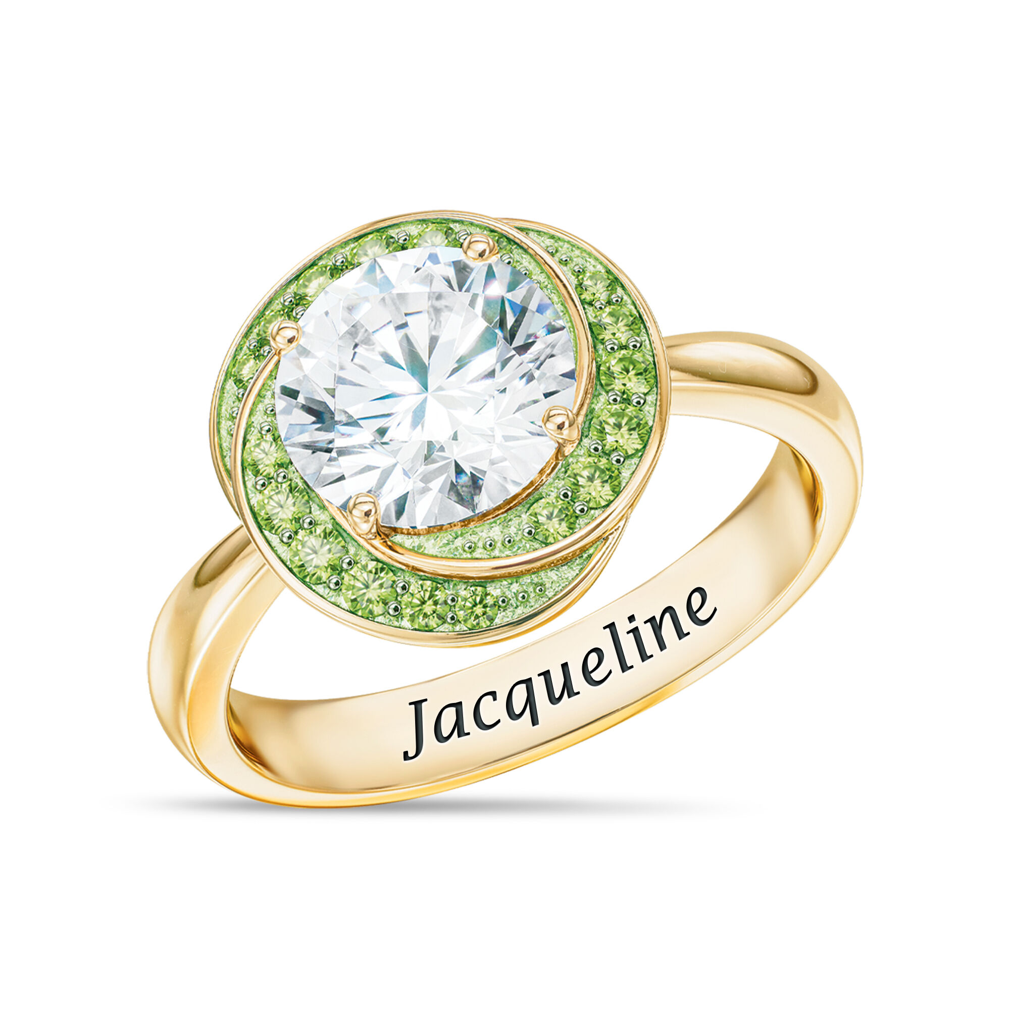 Love Knot Birthstone Ring