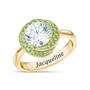 Love Knot Birthstone Ring with Free Matching Earrings 12097 0025 h august
