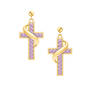 Birthstone Cross Earrings 5657 0021 f june