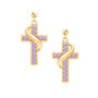 Birthstone Cross Earrings 5657 0021 f june