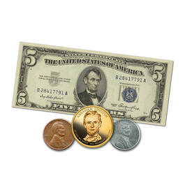 Abraham Lincoln Coin and Currency Set 6159 0014 a main