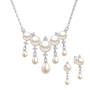 Cascading Pearls Necklace and Earring Set 6741 0019 a main