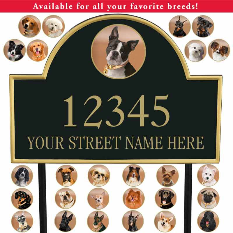 The Dog Personalized Address Plaque 5713 025 4 1