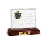 To The Man Youve Become Personalized Son Crystal Desk Clock 10196 0011 a main