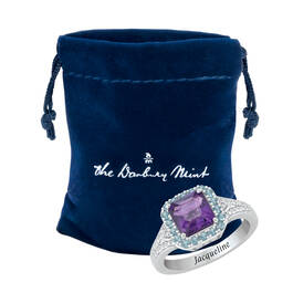 Personalized Majestic Elegance Gemstone Statement Ring 11966 0017 g gift pouch