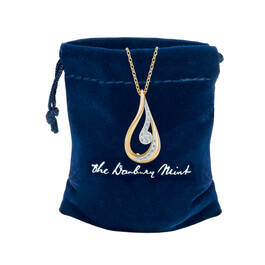 Diamond Tears Remembrance Pendant with FREE Matching Earrings 12393 0034 h giftpouch