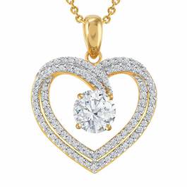 Personalized Birthstone Heart Pendant 6307 001 5 4