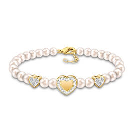Granddaughter Always in My Heart Pearl Bracelet 2532 001 1 1