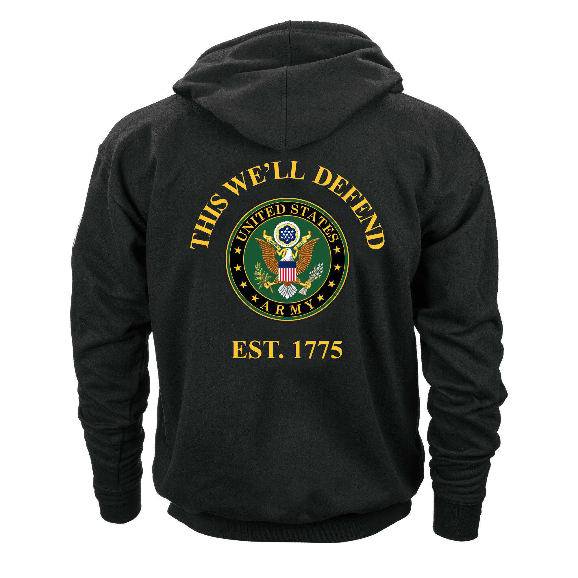 The Personalized Classic Mens Army Hoodie 2023 11400 0011 b back