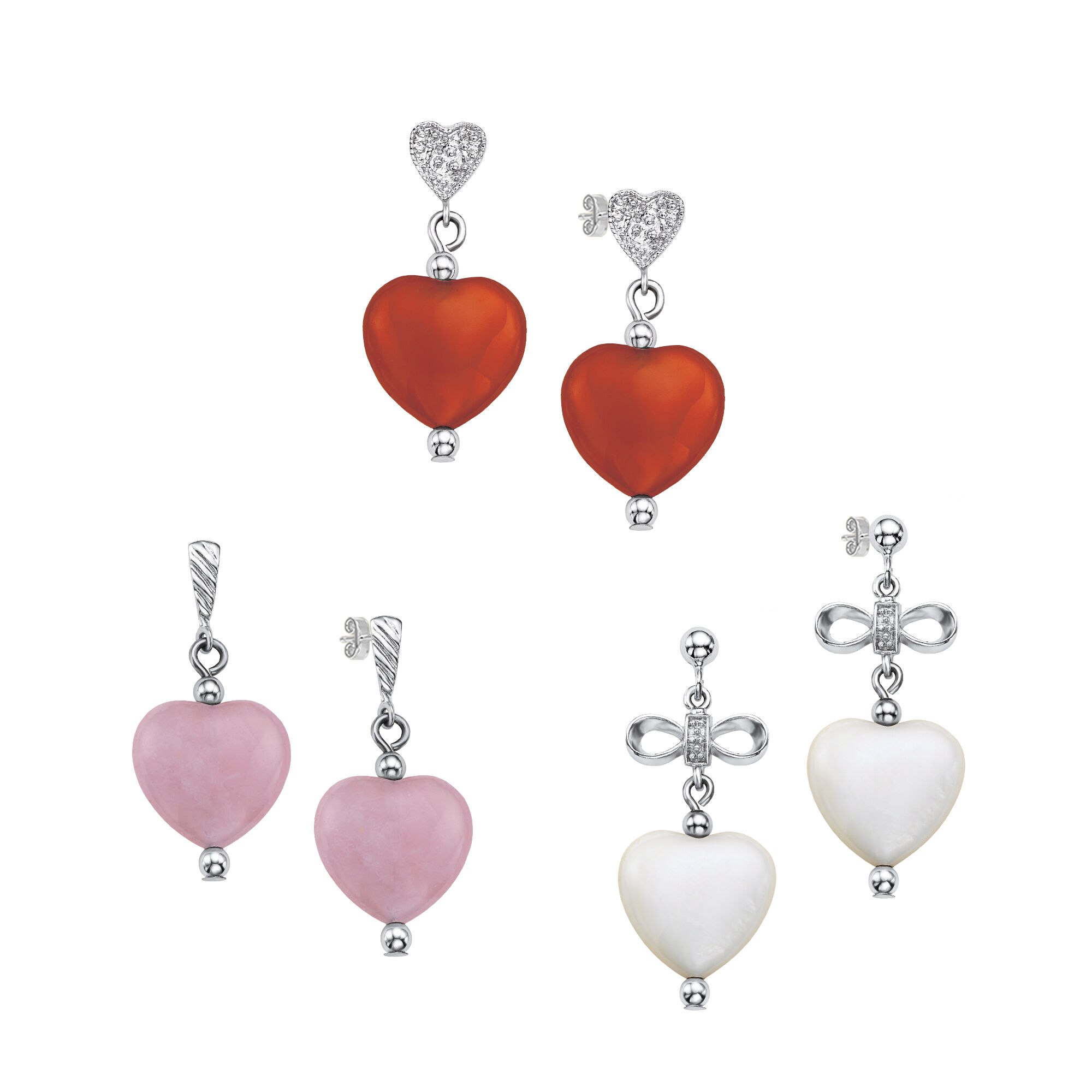 Twelve Hearts Bracelet Earring Set 3210 0083 c earring