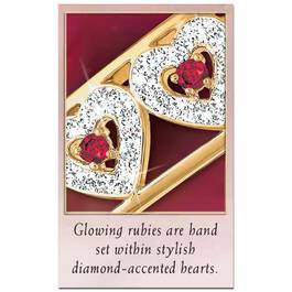 I Love You Ruby  Diamond Bangle 5291 001 5 3