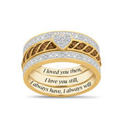 I Love You Genuine Diamond Ring Set 11144 0012 a main