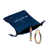 The Rainbow Hoop Earrings 12117 0013 g gift pouch
