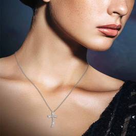 Diamond Divinity 14kt Gold Cross Pendant 6146 001 0 4
