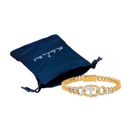 Diamond Cross Monogram Bracelet 12441 0010 g gift pouch