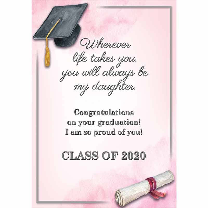 Always My Daughter Graduation Pendant with card