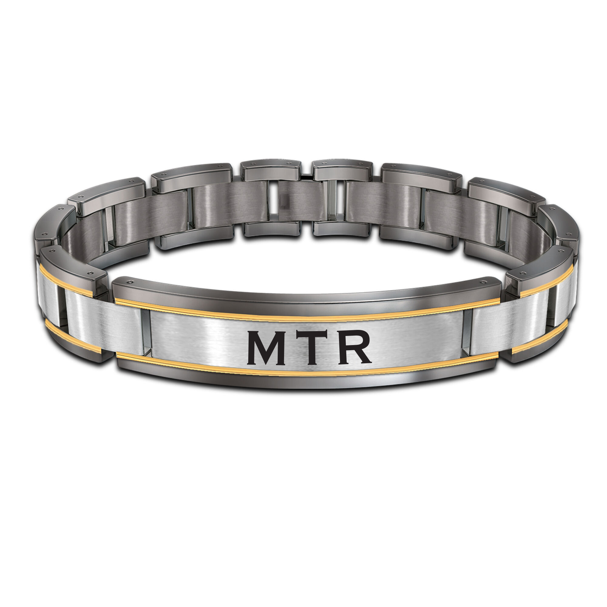 Son Personalized Tri Tone Bracelet 10867 0019 a main