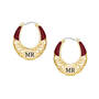 Birthstone Initial Hoops 11897 0011 a main