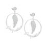 Angels Watching Over You Diamond Hoop Earrings 10165 0018 a main