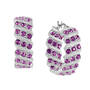 Birthstone Hoop Earrings 6003 0020 b february