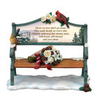 Always in My Heart Remembrance Bench Ornament 10605 0016 a main