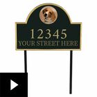 The Dog Personalized Address Plaque, , video-thumb