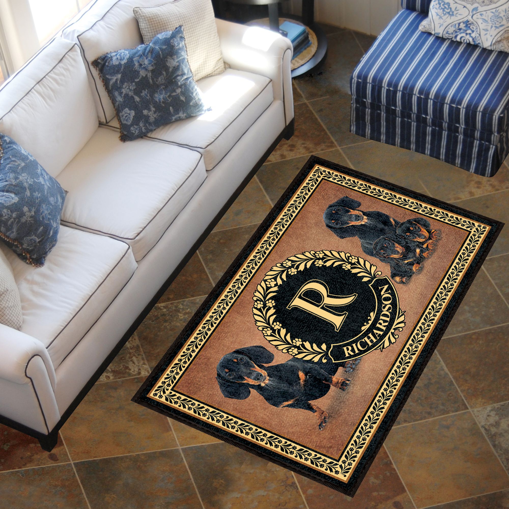 The Dog Accent Rug 6859 0033 c room