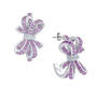 Birthstone Diamond Bow Earrings 1876 0066 f june