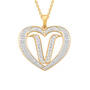 Dazzling Diamond Heart Children's Pendant, Dazzling Diamond Heart Pendant 11622 0138 a v