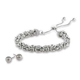 Silver Sophistication Byzantine Bolo Bracelet 2938 001 1 1