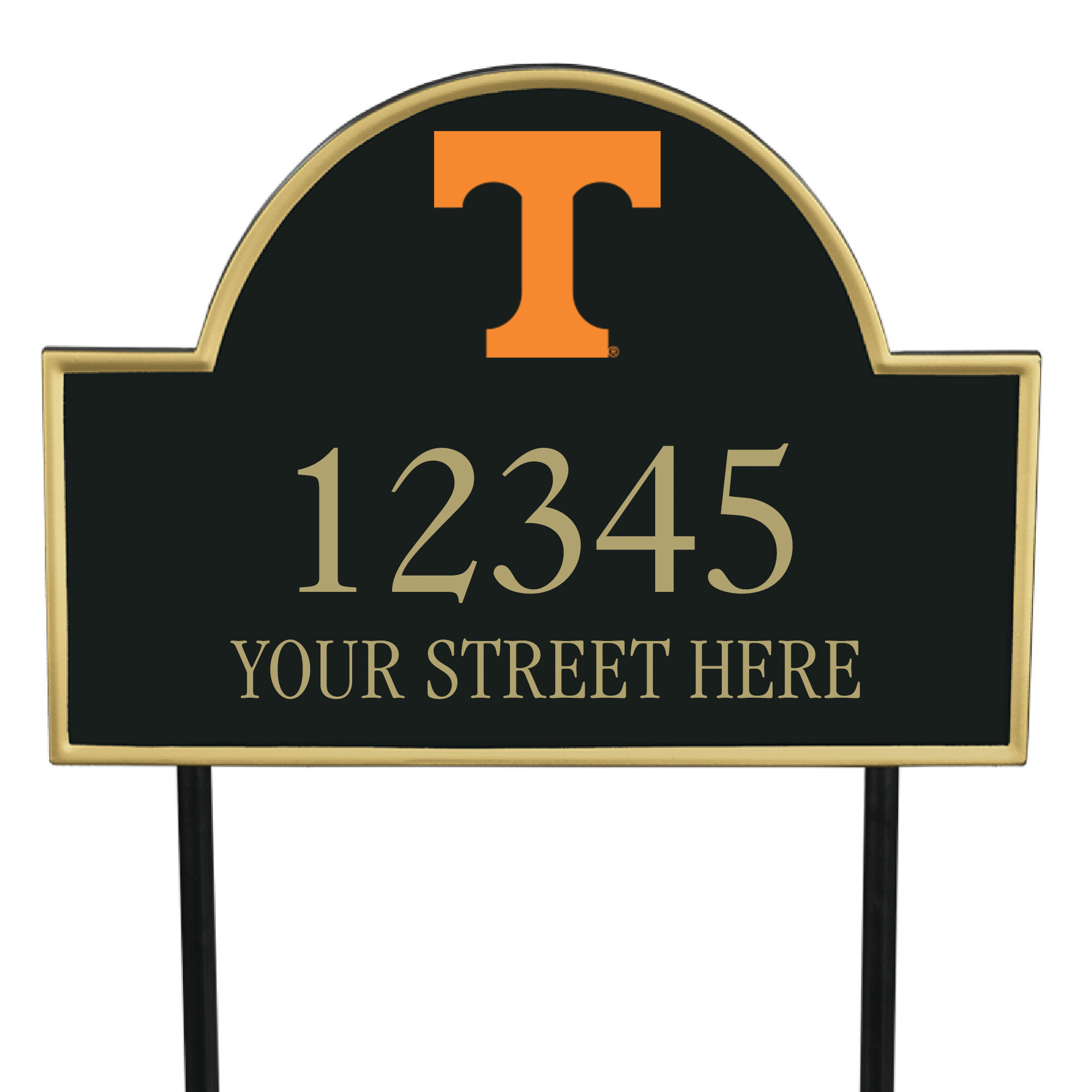 The College Personalized Address Plaque 5716 0384 b Tennessee