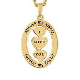 My Sister I Love You Diamond Pendant 1487 001 8 3