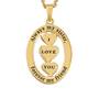 My Sister "I Love You" Diamond Pendant, My Sister I Love You Diamond Pendant 1487 001 8 3