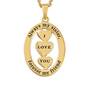 My Sister I Love You Diamond Pendant 1487 001 8 3