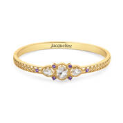 Vintage Elegance Birthstone Bracelet 12072 0016 b february