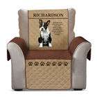 Dog Personalized Armchair Cover 6257 0015 a boston terrier