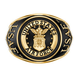 Military Onyx Diamond Ring 6282 0048 b topview