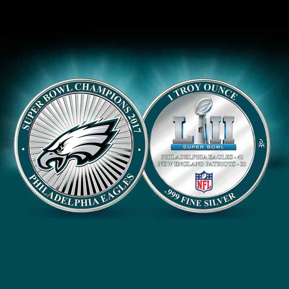 Super Bowl LII Champion Silver Commemorative Set