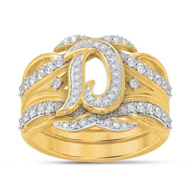 Personalized Stackable Initial Ring Set 10728 0018 b initialD