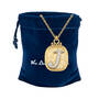 The Diamond Initial Pendant 6923 0019 g gift pouch