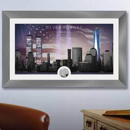 Never Forget September 11th Framed Commemorative 9783 0079 b room shot