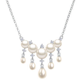 Cascading Pearls Necklace and Earring Set 6741 0019 b necklace