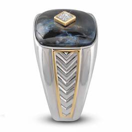 Eye of the Storm Pietersite  Diamond Ring 4951 001 9 2