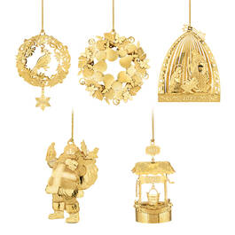 2023 Gold Christmas Ornament Collection 10312 0036 a main