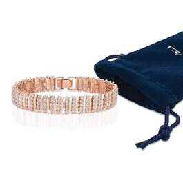 Captivating in Copper Simulated Diamond Bracelet 6576 001 9 4