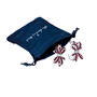 Birthstone Diamond Bow Earrings 1876 0066 m gift pouch