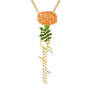 Personalized Birth Month Flower Pendant 11904 0012 j october